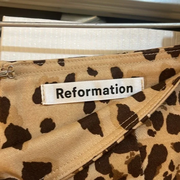 Reformation Animal Print Trousers - Picture 3 of 6